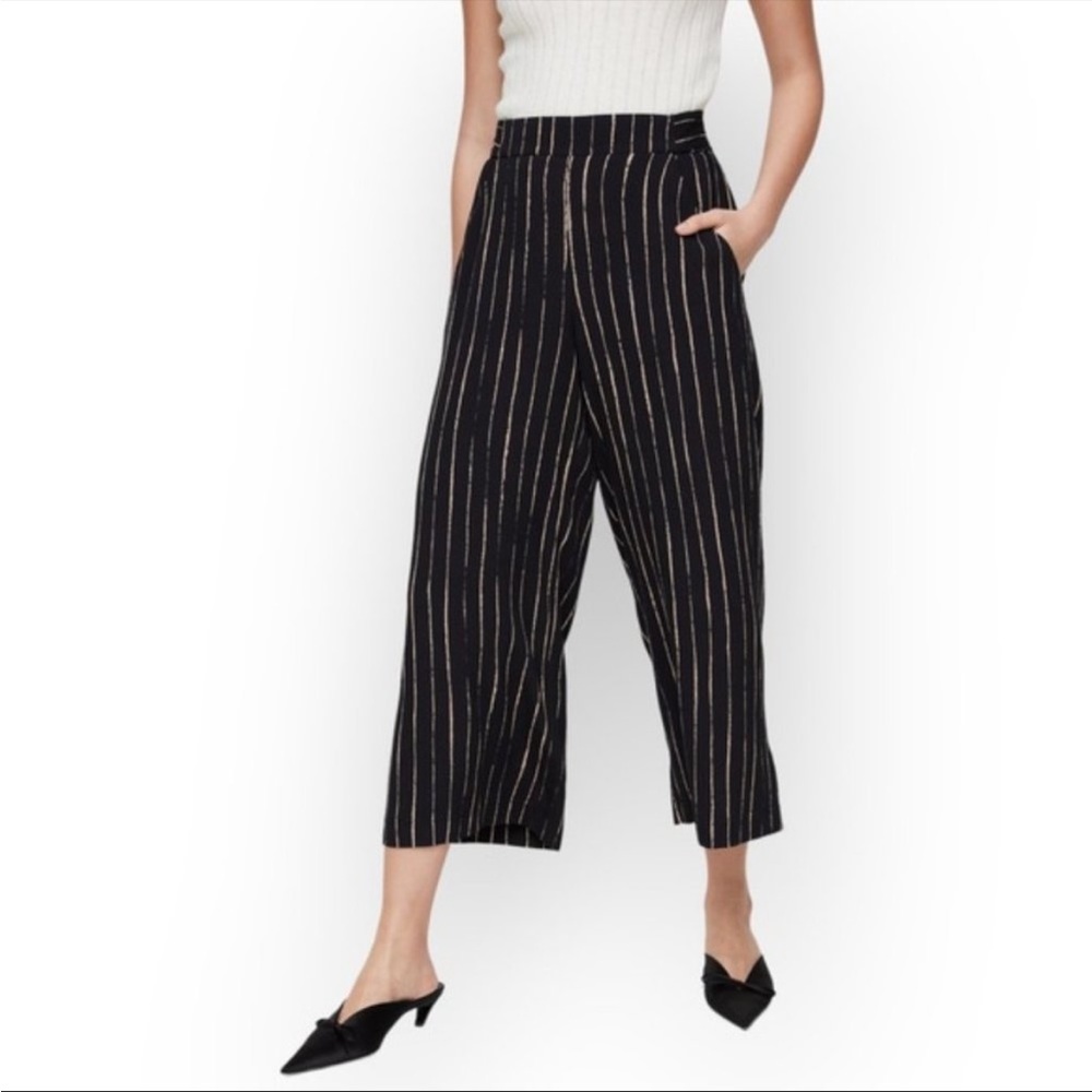 Wilfred Faun Pant Black & White Stripe Size Small